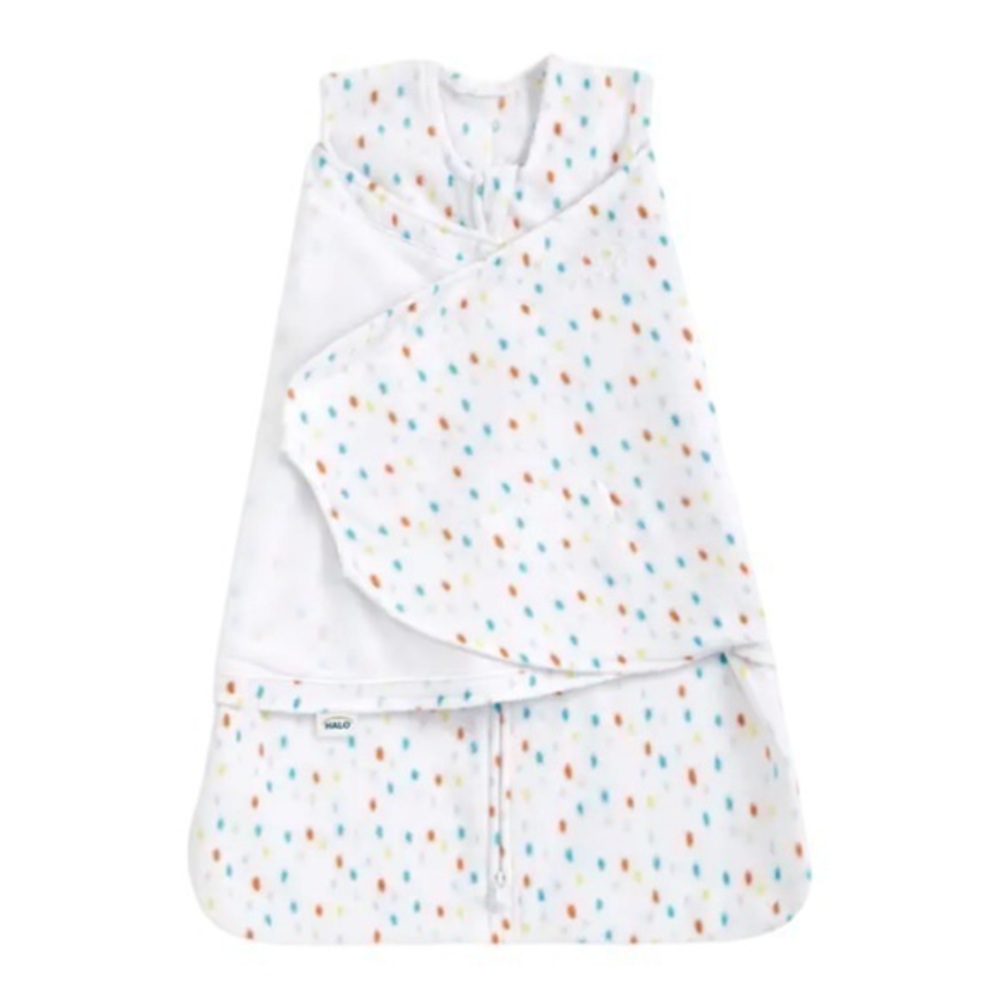 Halo Sleepsack Swaddle, Microfleece, Confetti Print - Newborn Warm Baby Blanket